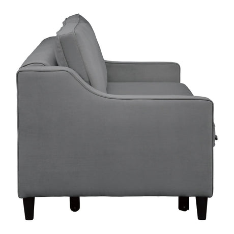 Adelia Dark Gray Studio Sofa with Pull-out Bed - Ornate Home
