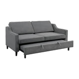 Adelia Dark Gray Studio Sofa with Pull-out Bed - Ornate Home