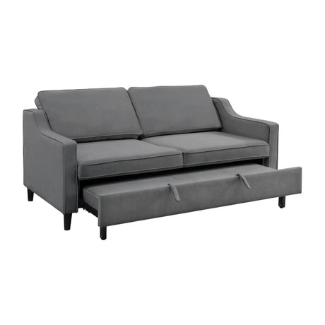 Adelia Dark Gray Studio Sofa with Pull-out Bed - Ornate Home