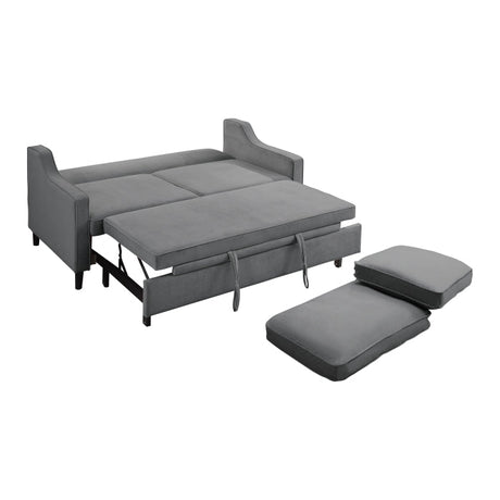 Adelia Dark Gray Studio Sofa with Pull-out Bed - Ornate Home