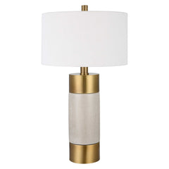 Adelia Ivory/Brass Table Lamp - Ornate Home