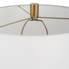 Adelia Ivory/Brass Table Lamp - Ornate Home