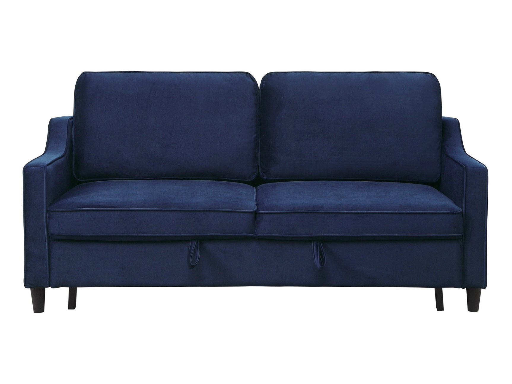 Adelia Navy Studio Sofa with Pull-out Bed - Ornate Home