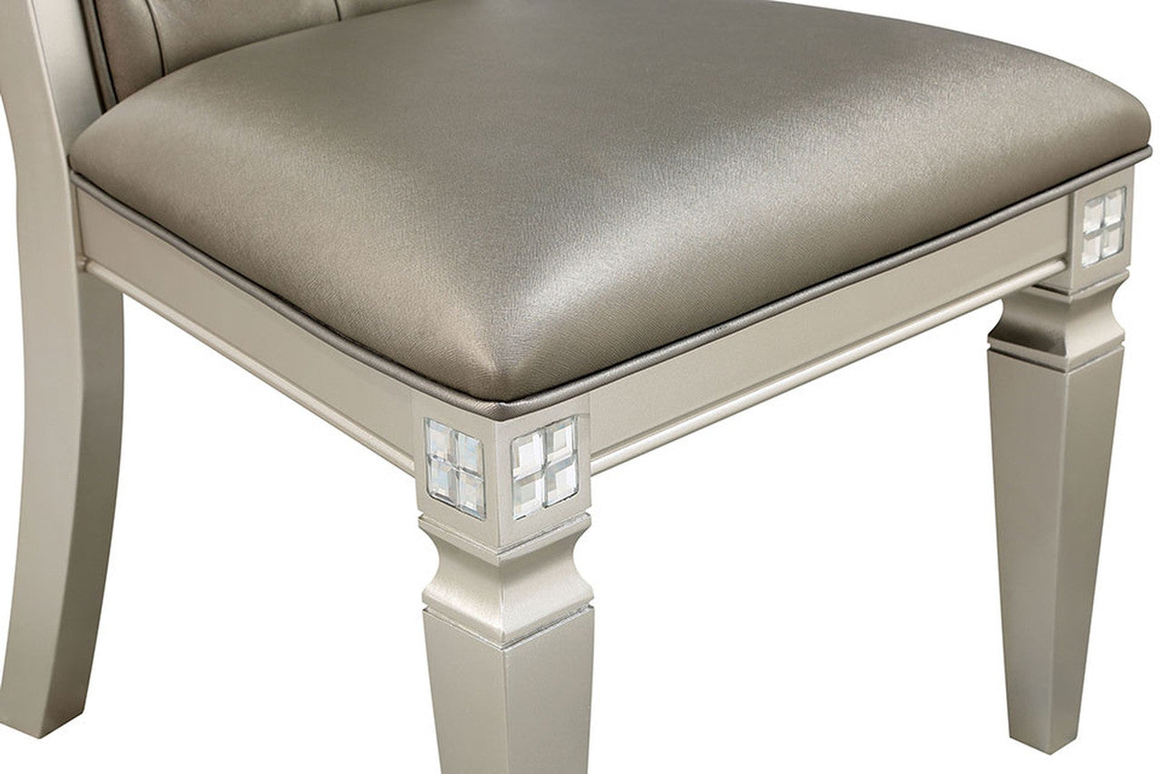 Adelina Champagne/Warm Gray Side Chair (Set of 2) - Ornate Home