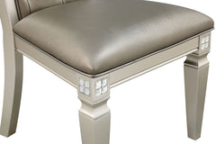 Adelina Champagne/Warm Gray Side Chair (Set of 2) - Ornate Home
