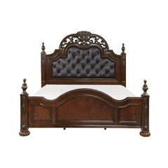 Adelina Cherry 4-piece Queen Bedroom Set - Ornate Home