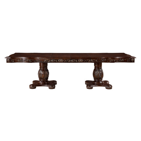 Adelina Cherry/Brown 5-Piece Dining Table Set - Ornate Home