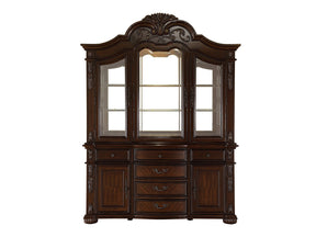 Adelina Cherry Buffet & Hutch - Ornate Home