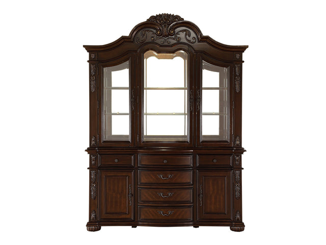 Adelina Cherry Buffet & Hutch - Ornate Home