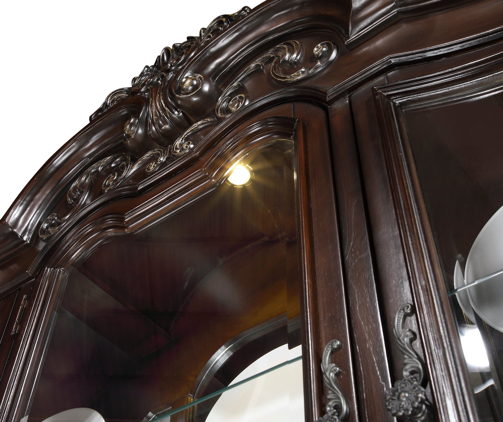 Adelina Cherry Buffet & Hutch - Ornate Home