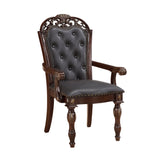 Adelina Cherry Dining Arm Chair (Set of 2) - Ornate Home