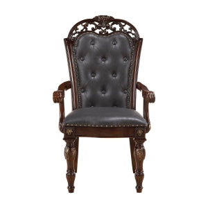 Adelina Cherry Dining Arm Chair (Set of 2) - Ornate Home