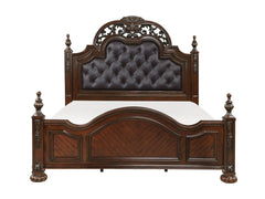 Adelina Cherry Queen Bed - Ornate Home