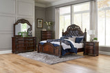 Adelina Cherry Queen Bed - Ornate Home
