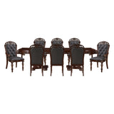 Adelina Gray 9pc Dining Set - Ornate Home