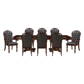 Adelina Gray 9pc Dining Set - Ornate Home