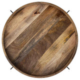 Adhvik Natural / White Coffee Table - Ornate Home