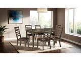 Adia Brown 7 Pc. Dinning Table Set - Ornate Home