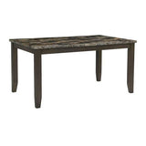 Adia Brown 7 Pc. Dinning Table Set - Ornate Home