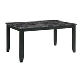 Adia Dark Gray 7 Pc. Dinning Table Set - Ornate Home