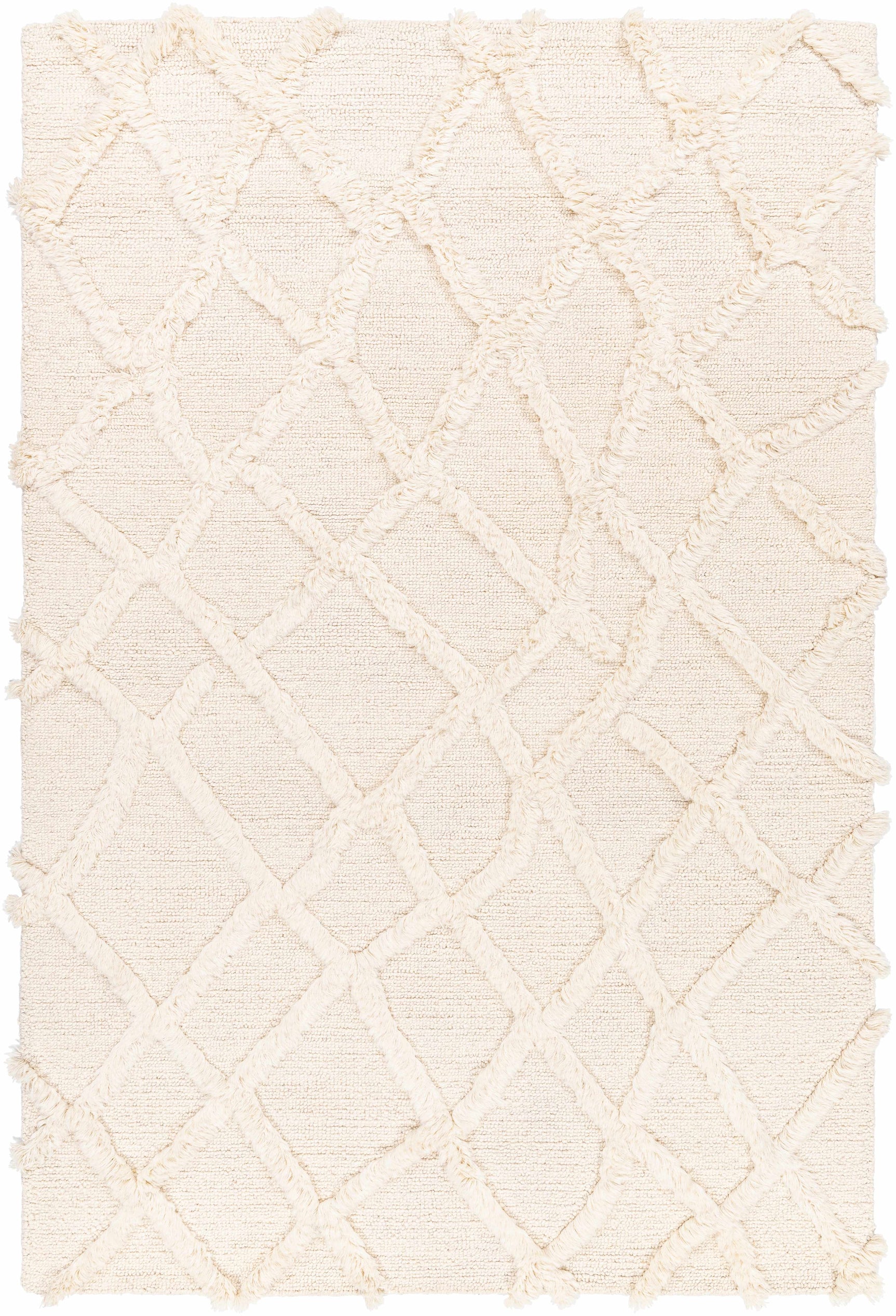 Adica Cream Wool Area Rug - Clearance - Ornate Home