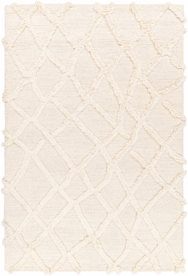 Adica Cream Wool Area Rug - Clearance - Ornate Home