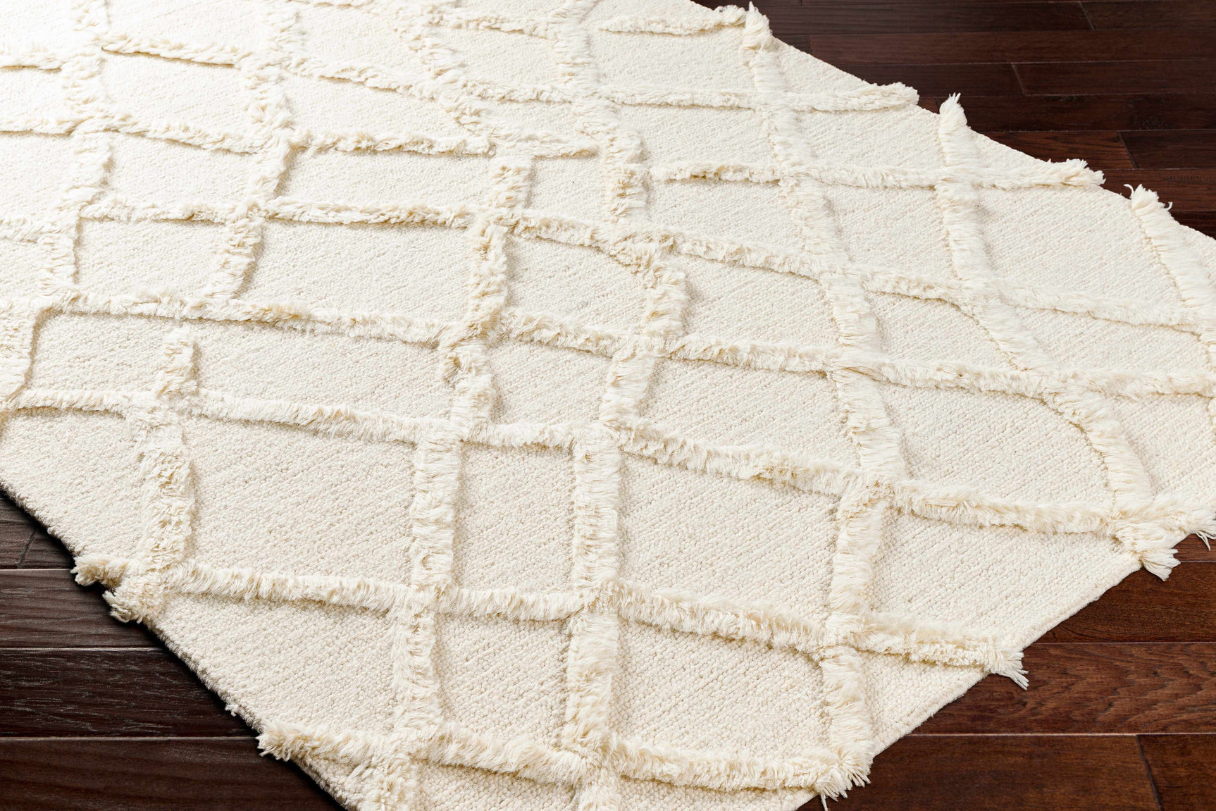 Adica Cream Wool Area Rug - Clearance - Ornate Home