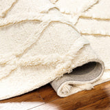 Adica Cream Wool Area Rug - Clearance - Ornate Home