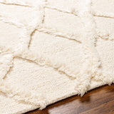 Adica Cream Wool Area Rug - Clearance - Ornate Home