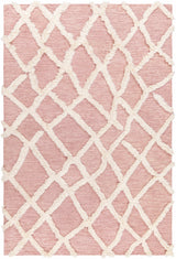 Adica Pink Wool Area Rug - Clearance - Ornate Home