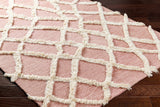 Adica Pink Wool Area Rug - Clearance - Ornate Home