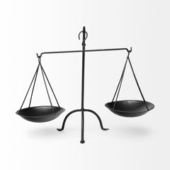 Adilah Black Metal Vintage Inspired Weighing Scale - Ornate Home