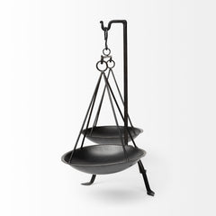 Adilah Black Metal Vintage Inspired Weighing Scale - Ornate Home