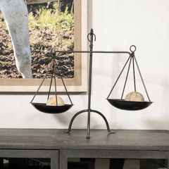 Adilah Black Metal Vintage Inspired Weighing Scale - Ornate Home