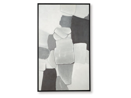 Adilson White/Gray/Black Wall Art (Online Special Price) - Ornate Home