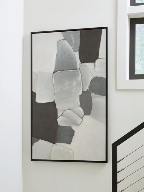 Adilson White/Gray/Black Wall Art - Ornate Home