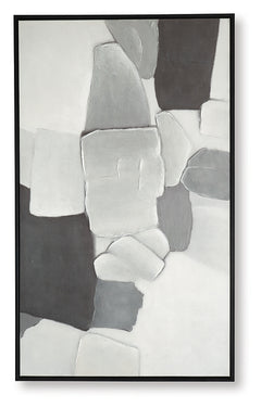 Adilson White/Gray/Black Wall Art - Ornate Home