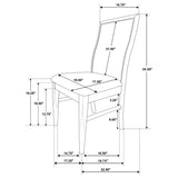 Adina Barley Upholstered Dining Side Chair(Set of 2) - Ornate Home