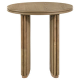 Adina Distressed Light Brown 2-piece Round Coffee Table Set - Ornate Home