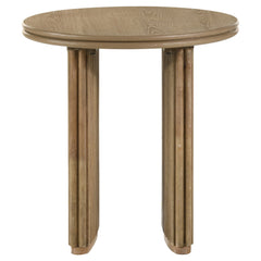 Adina Distressed Light Brown 2-piece Round Coffee Table Set - Ornate Home