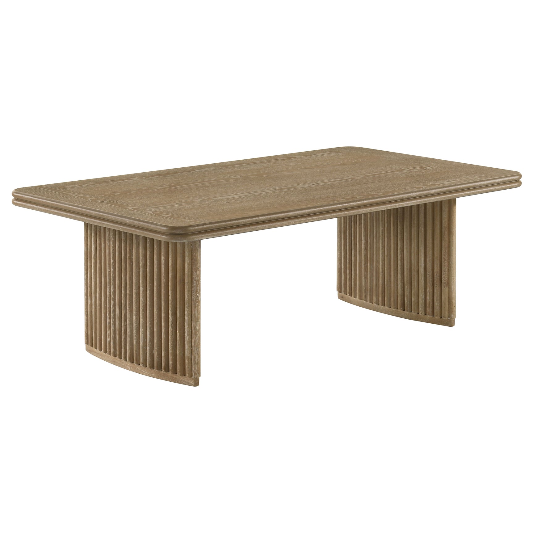 Adina Distressed Light Brown 2-piece Wood Coffee Table Set - Ornate Home