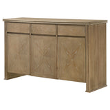 Adina Distressed Light Brown 3-door 59-inch Sideboard Server - Ornate Home