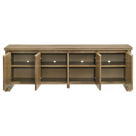 Adina Distressed Light Brown 70-inch TV Stand Media Console - Ornate Home