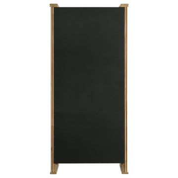 Adina Distressed Light Brown 77-inch Tall Display Cabinet - Ornate Home