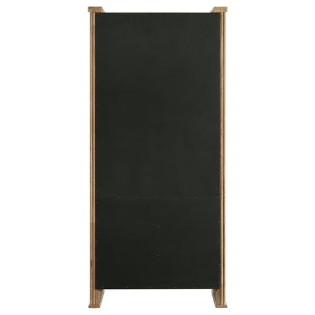 Adina Distressed Light Brown 77-inch Tall Display Cabinet - Ornate Home