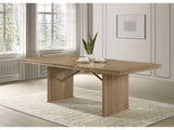 Adina Distressed Light Brown 89-inch Extension Dining Table - Ornate Home
