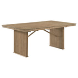 Adina Distressed Light Brown 89-inch Extension Dining Table - Ornate Home