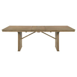 Adina Distressed Light Brown 89-inch Extension Dining Table - Ornate Home