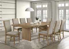 Adina Distressed Light Brown 89-inch Extension Dining Table - Ornate Home