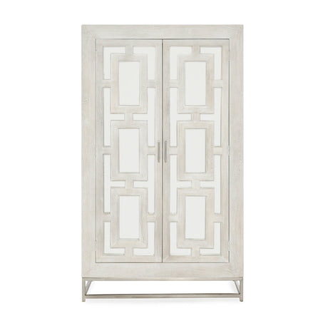 Adina Whitewash Tall Cabinet - Ornate Home